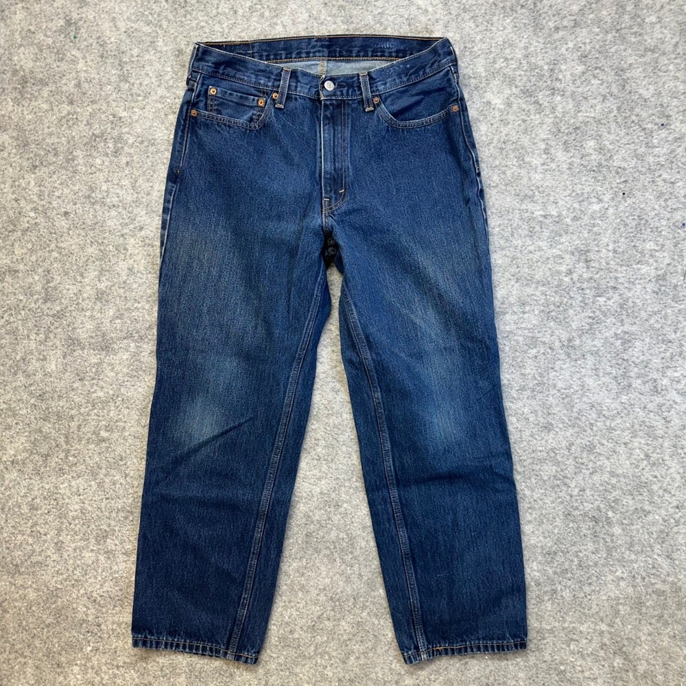 Levi's 550 Relaxed Fit Men 36x30 Blue Tapered Leg Jeans Medium Wash